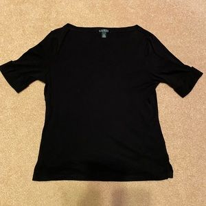Ralph Lauren Quarter Sleeve Black Shirt size xl